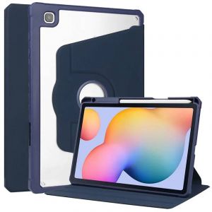 Tbtic Pour Samsung Galaxy Tab S6 Lite 10.4 2020 Étui Pour Tablette 360 ° Étui De Protection Transparent Pour Degrés Sm-P610 P615 P613.Navy Blue.Tab S6lite P610 P615 - Neuf