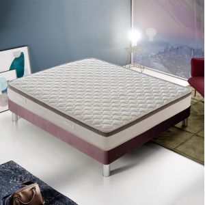 Matelas Ressorts Ensach&eacute;s 70x200 cm, FRANCIACORTA - Accueil M&eacute;moire De Forme - Epaisseur 27 Cm - Neuf