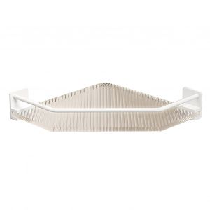 Hjlian Etagere De Douche D'angle En Acrylique, Sans Percage, Grande Capacite, Pour Salle De Bain, Dortoir, Cuisine, Triangulaire, Blanc, Simple Couche - Neuf