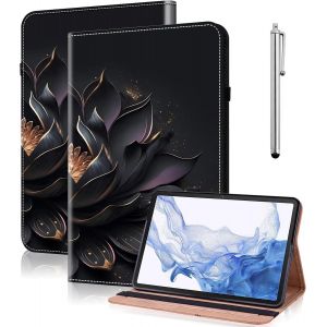 Kal-Coque Pour Lenovo Tab M10 Hd 2nd Gen 10.1 Pouces (Tb-X306x/X306f),Étui Housse De Protection Ultra Fin En Cuir Pu Avec Fonction Support Pour Lenovo Tab M10 Hd 2nd Gen -Violet Lotus - Neuf