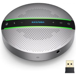 Sp300 Haut-Parleur Bluetooth 360º Prise De Voix 6 Microphones Ai Echo & Annulation De Bruit, Temps D'Appel 18H, Bluetooth 5.0/Usb C/Dongle[Z1412] - Neuf
