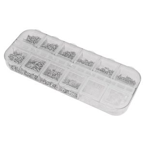 KAL-Kit De Vis Pour Lunettes De 1100 Pi&egrave;ces Petites Et 5 Paires De Nez En Acier Inoxydable Avec Micro Tournevis Pince Pour Lunettes De Soleil Remplacement De R&eacute;paration De Montres - Neuf