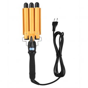 Fer A Boucler Professionnel A Trois Barils De 22 Mm, Outil De Coiffure En Ceramique, Prise Americaine 110 V-220 V - Neuf