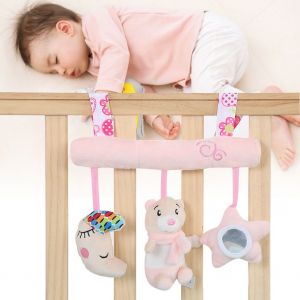 Anneau De Suspension Pour Poussette Et Lit De Bebe, Accessoires Pour Jouets (Rose) - Neuf