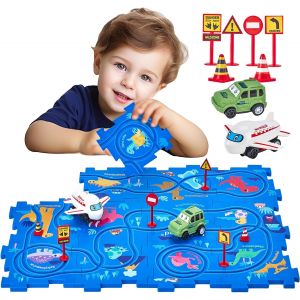 Eryi-Circuit Voiture Enfant Jouet Enfant 3 Ans Piste De Voiture Pour Enfant Garçon Fille 3 4 5 6 Ans Avec Avion Voiture Parfait Pour Les Cadeaux D'anniversaire Noël - Neuf