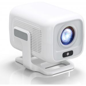 Video Projector [Built-In App] Mini Projector Auto-Focus 4k Uhd Wifi 6 Bt5.2 Home Theater Portable Keystone Compatible With Ios/Android/Tv Stick/Ps5/Xbox Latency Bass 180° Rotating - Neuf