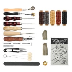 Ensemble D'outils Manuels Pour L'artisanat Du Cuir,Pour La Couture,L'estampage,La Sculpture - Neuf