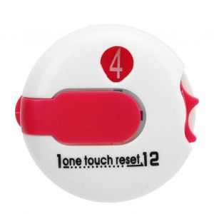 Compteur De Score De Golf, Clip Pour Casquette, Clip Pour Gant, Remise A Zero A Un Bouton, Accessoires De Golf, Compteur De Competition, Blanc Et Rose - Neuf