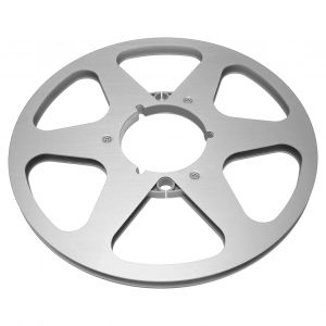 Bobine de ruban vide 1/4 10 pouces, bobine ouverte Nab, en alliage d'aluminium, 6 trous de resistance au vent, bobine de ruban vide pour enregistrement, argent - Neuf