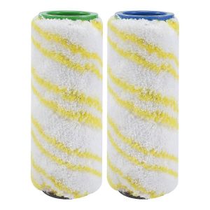 4 pièces ensemble de rouleaux pour fc5 fc7 fc3 fc3d nettoyant de sol électrique rouleaux de remplacement 2.055-006.0 jaune - Neuf