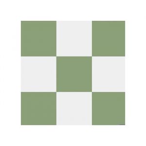 Dalles de sol PVC auto-adh&eacute;sives vert et blanc 20 pi&egrave;ces 30x30 cm 1,8 m&sup2; Rev&ecirc;tement vinyle imperm&eacute;able cuisine salle de bain - Neuf