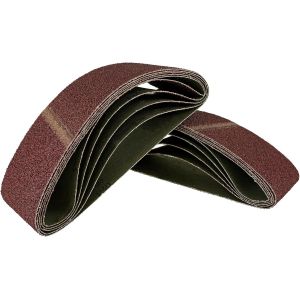 Lot de 25 bandes abrasives 100 x 560 mm pour ponceuse à bande,papier abrasif tissu pour bois et métal,grain 40/60/80/120/180,compatible avec ponceuse à bande et ponceuse à disque - Neuf