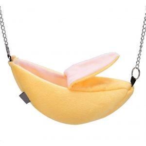 Banane Hamster Lit Hamac Suspendu Lit Superposé Maison Petit Animal Pet Maison Jouet Nid De Sommeil Pour Petit - Neuf