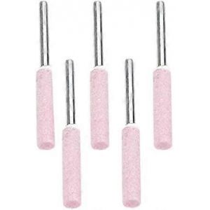 Ensemble de 5 limes d'affûtage pour le polissage à la tronçonneuse,tête de polissage diamantée de 4,8 mm - Neuf