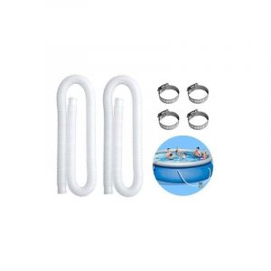 Tuyau de piscine gonflable pour source chaude, tuyau de remplacement pour pompe de piscine 300/330/530/1000 gallons (paquet de 2) - Neuf
