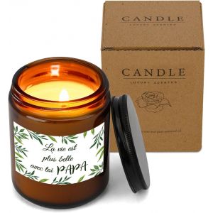 Coffret Bougies Parfumées - Cadeau Pour Papa, Futur Papa, Beau-Père, Homme 50 Ans - Idée Anniversaire, Fête Des Pères, Noël - Neuf