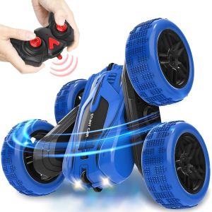 TZF-Terra Wheel RC Voiture Télécommandée Enfant, 4WD 360°Rotation Offroad RC Véhicule Stunt Car avec LED, 2.4GHz Voiture Radiocommandee pour Garçon Fille Enfant 3 4 5 6 7 8 9 Ans - Neuf