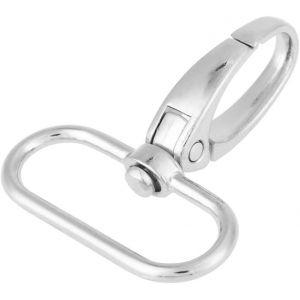 MEVRONISSHOP-Lot de 20 fermoirs de sac pivotants, 32 mm/38 mm en alliage de zinc, clips de d&eacute;clenchement pivotants, porte-cl&eacute;s, mousquetons pour cordons de bricolage, sac &agrave; main, projet de couture.(3 - Neuf