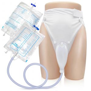 Poche &Agrave; Urine Portable Avec Conduit De Cath&eacute;ter 1000 Ml 2000 Ml Pour Hommes, Femmes, Personnes &Acirc;g&eacute;es Souffrant D'incontinence Urinaire, Patients Alit&eacute;s, Hommes &Acirc;g&eacute;s (Blanc) - Neuf