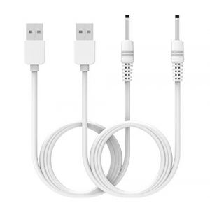 KALANKA-Lot de 2 chargeurs USB CC de rechange compatibles avec Huion P80/GT-P80/PF150/PE330/Q11K V1/GT 185/H610 Pro/GAOMON PD1560/UGEE M708/2150 C&acirc;ble de charge pour stylet graphique, jack 2 mm - Neuf