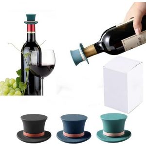 3 Bouchons De Bouteille Magiques En Silicone, Bouchons De Bouteille Scellés Et Conservant La Fraîcheur - Neuf
