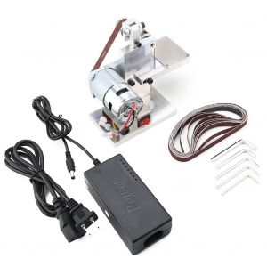 Ponceuse a bande et touret a meuler + alimentation 100-240 V (prise americaine) - Neuf