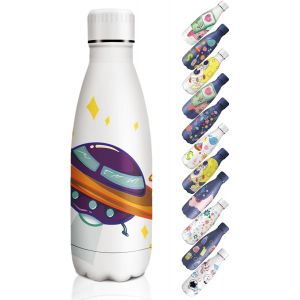Gourde Isotherme-350ml-Gourde Enfant Sans Bpa,Gourde Inox ,Bouteille Isotherme,Processus De Revêtement En Poudre,Gourde Metal Pour École,Bureau,Garçon,Enfant.[B922] - Neuf