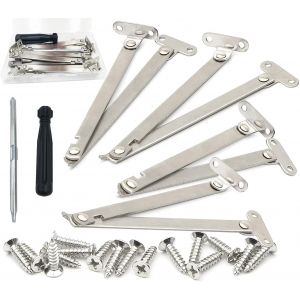 Charni&egrave;Re Pliante Support Charni&egrave;re Meuble Meuble Porte Ascenseur Charniere Porte Placard Pliante pour Table Pliante Murale, Porte Cuisine, Table Basse, Piano (2 Pi&egrave;ces) (4) - Neuf