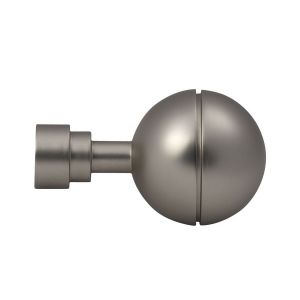 Lot 2 embouts de tringle "sph&egrave;re unie - Neuf