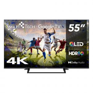 Smart Tech TV QLED 4K UHD 55" (139 cm) 55QG06K2 Smart TV- 4xHDMI - 2xUSB - HDR 10 - MEMC - Neuf