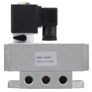 XYONG Electrovanne electrique G1/8 po, 2 positions, 4 voies, carree, commande unique, Q24DH-6DC12V - Neuf