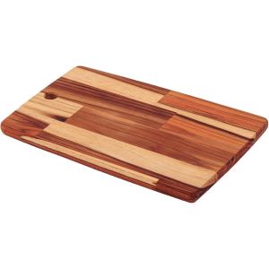 Planche &Agrave; D&eacute;couper En Bois De Teck Fsc - Dimensions : 34 X 23 X 1,8 Cm - Neuf