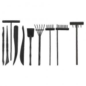 10 Pcs Sable Outils De Jardin Accessoires Jardin Bac &Agrave; Sable Outils Japonais Zen Jardin Accessoires - Neuf