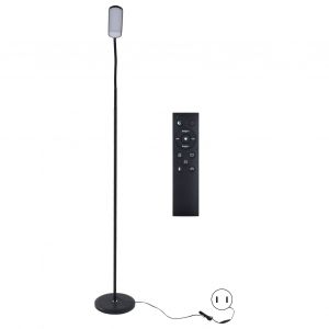 Hjlian Lampadaire Led Reglable Et Moderne, Ideal Pour La Lecture, Le Salon, La Chambre A Coucher Ou Le Bureau, Prise Us 110-240 V - Neuf