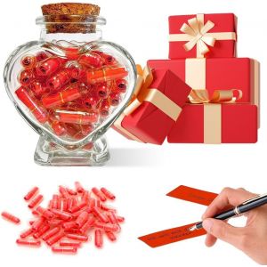 lbgwp60-Lettres En Capsule Mes En Bouteille 50 Pièces, Cadeau Diy Créatif Pour Fête Des Mères/Saint-Valentin - Idée Personnalisée Pour Maman, Amoureux, Anniversaire De Couple - Neuf