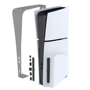 Kit De Protection Anti-Poussière Pour Console Ps5 Slim,Barrière De Dissipateur Thermique Mince Ps5 Avec 7 Bouchons Anti-Poussière En Silicone Pour Ps5 Slim Digital & Disc Edition-Yuyu - Neuf