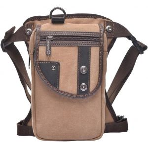Tianyi-Canvas Drop Leg Sac Pour Hommes Femmes Moto Vélo Equitation Vélo Multi-Usage Cuisse Taille Fanny Pack Voyage Sports Pêche Chasse Randonnée Camping En Plein Air - Neuf