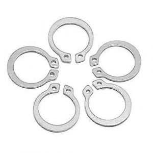 Rondelle de retenue externe de type C, 10/25/50 pièces, M3 à M40, GB894, noire, 65 mm, en acier inoxydable 304 au manganèse, pour arbre - Neuf