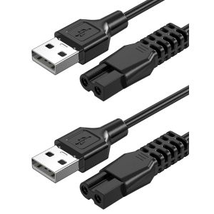 Câble De Charge Compatible Avec Meridian Lot De 2, Chager Uniquement Pour Rasoir Électrique Meridian Toilettage - Neuf