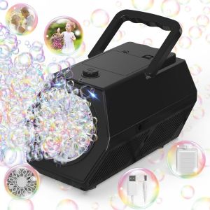 Cadeau de pâques 2 Bubble Machine Panacare Pistolet Automatique de Bulle d¿Enfants 4000 Bulles par Minute avec la lumière de Nuit de LED - Neuf
