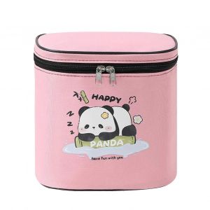 Sacoche De Velo Pour Guidon Avant, Organiseur A Degagement Rapide, Multi-Compartiments, Rose - Neuf