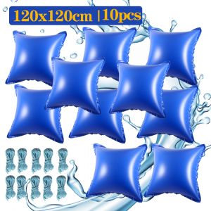 Oreillers gonflables de housse Coussin d'hiver pour b&acirc;che de piscine hivernage 10pcs - Neuf