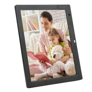 Cadre photo numerique 14 pouces, detection du corps humain, 1080p, fonctions multiples, Plug and Play, cadre photo intelligent, 100-240 V, noir, prise UE - Neuf