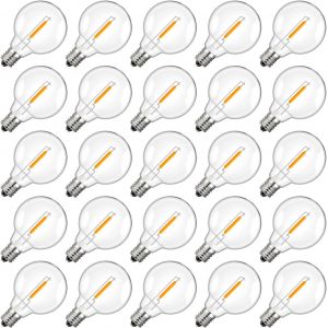 Lot De 6 Ampoules Miroir G45 Ampoule Led Dorée Base E14 Ampoule Edison Remplace 40 W, 4 W, 240 Lumens, 2 700 K, Blanc Chaud, Ampoule Led À Filament, Sans Obscurcissement, Or - Neuf