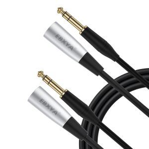 ChenQuanSarl-Xlr Jack Cable 1M 2Pack Xlr Male Jack 6.35 Xlr Vers 6,35 Trs Jack Câble Symétrique Mâle Avec 3 Broches - Neuf