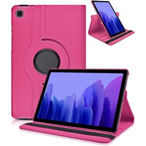 ELVORIX-Coque pour Samsung Galaxy Tab A7 10.4 2020 (SM-T500/T505/T507) Ultra Mince 360 Rotatif Support Housse de Protection Cuir &Eacute;tui Tablette A7 10,4"" Book Cover, Rose Rouge - Neuf