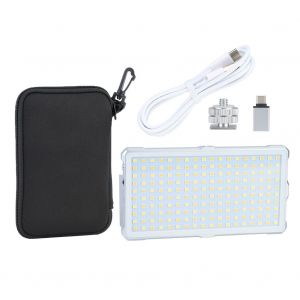 Lampe de remplissage LED LituFoto F18 3200K-5600K pour camera video, chargeur d'urgence, fixation a vis 1/4 - Neuf