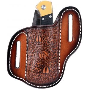 Étui En Cuir Pour Couteau De Poche,Étui Pour Couteau Pliant,Pour Ceinture,Camping,Chasse - Neuf