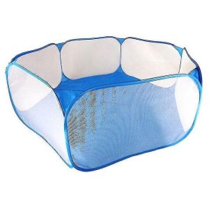 Tente De Parc À Balles Pliable Bleue - Amusement Intérieur/Extérieur Avec Des Balles Océaniques, Aire De Jeu Sécurisée Pour Les Enfants, Conception Légère Et Portable - Neuf