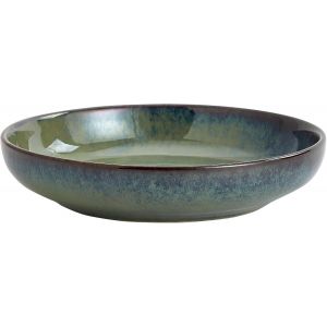 Transmutation Glaze-Bol &Agrave; P&acirc;tes En C&eacute;ramique De 25,4 Cm-Grand Bol &Agrave; Fruits Pour Cuisine,Four &Agrave; Micro-Ondes,Lave-Vaisselle (Vert) - Neuf